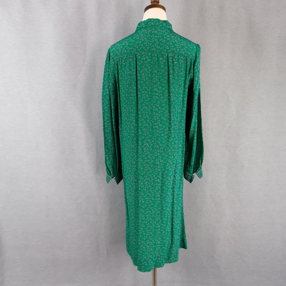 Vintage Nat Kaplan Couture Silk Floral Shirt Dress - Picture 7 of 14